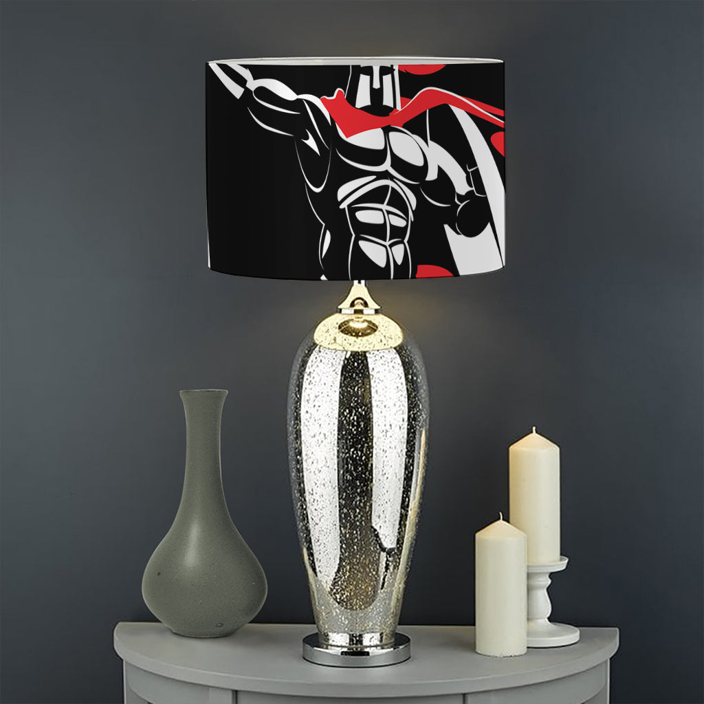 Spartan Warrior Print Drum Lamp Shade