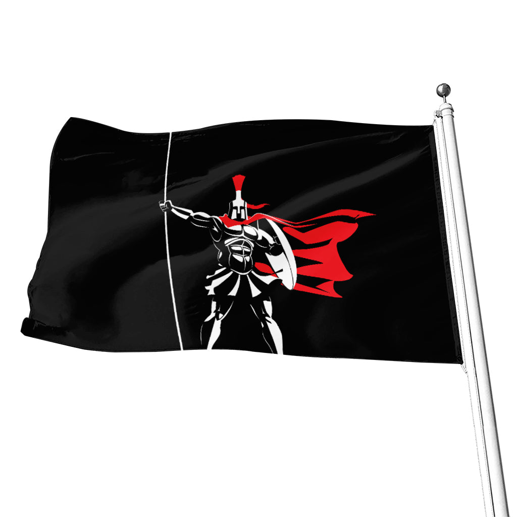 Spartan Warrior Print Flag