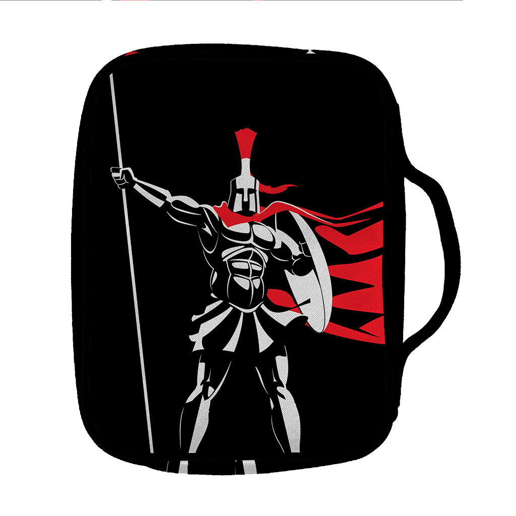 Spartan Warrior Print Front Pocket Bible Bag
