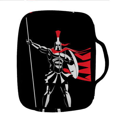 Spartan Warrior Print Front Pocket Bible Bag