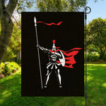 Spartan Warrior Print Garden Flag