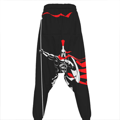 Spartan Warrior Print Hammer Pants