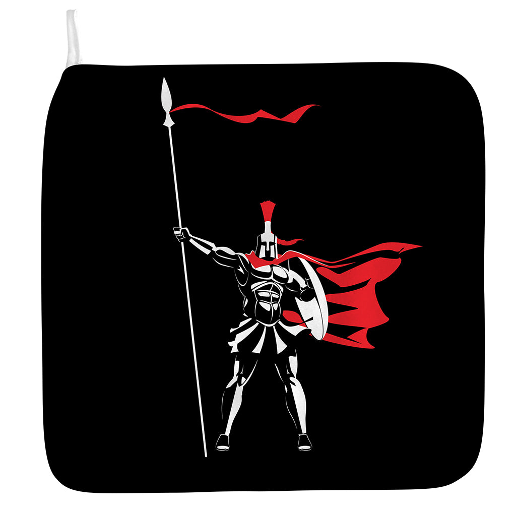Spartan Warrior Print Hand Towel