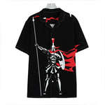 Spartan Warrior Print Hawaiian Shirt