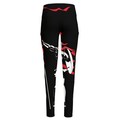 Spartan Warrior Print High-Waisted Pocket Leggings