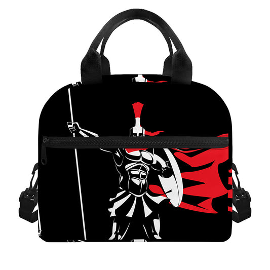 Spartan Warrior Print Insulated Lunch Bag