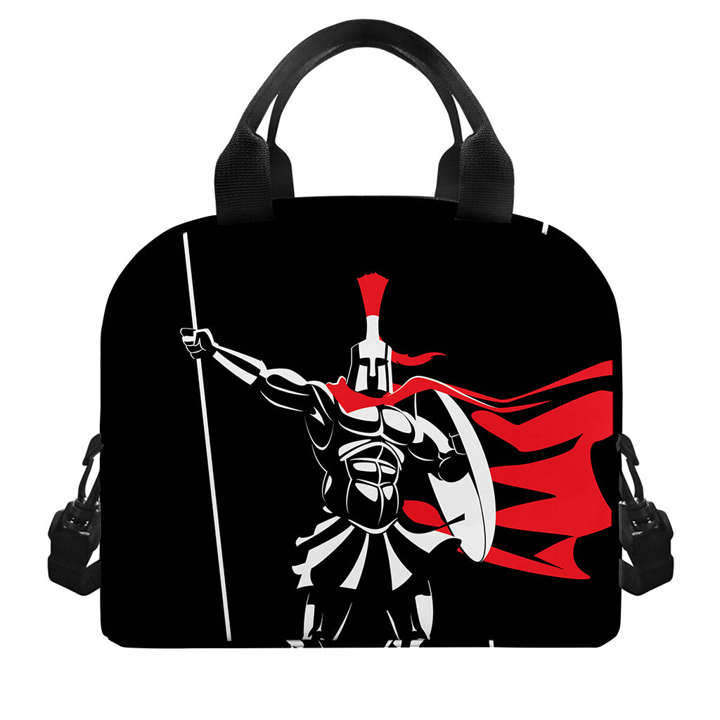 Spartan Warrior Print Insulated Lunch Bag