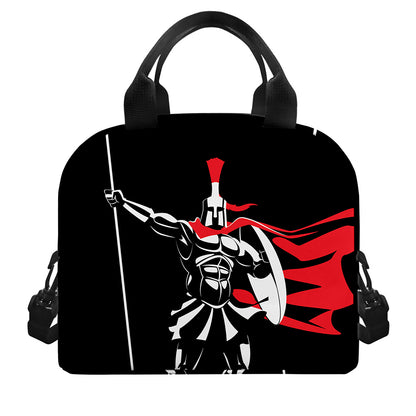 Spartan Warrior Print Insulated Lunch Bag