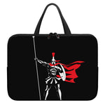 Spartan Warrior Print Laptop Sleeve With Handle