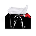 Spartan Warrior Print Leather Tissue Box Cover