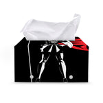 Spartan Warrior Print Leather Tissue Box Cover