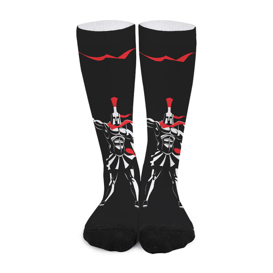 Spartan Warrior Print Long Socks