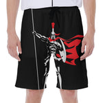 Spartan Warrior Print Men's Beach Shorts