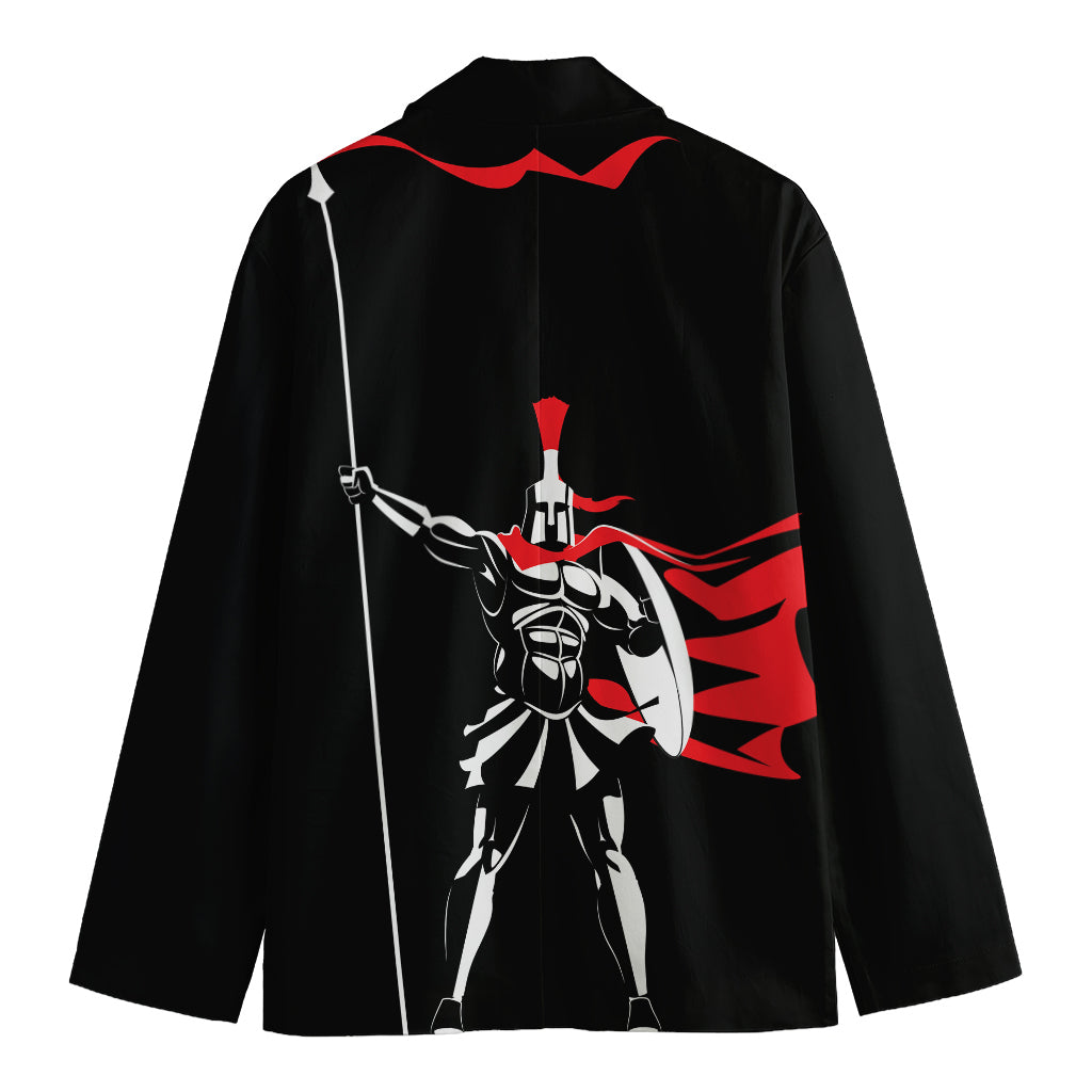 Spartan Warrior Print Men's Blazer
