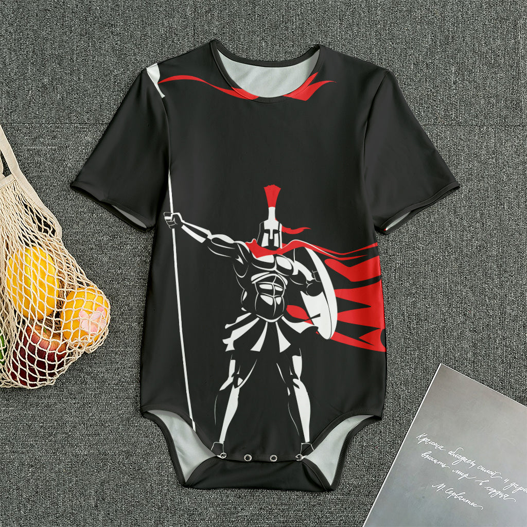 Spartan Warrior Print Men's Bodysuit
