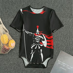 Spartan Warrior Print Men's Bodysuit