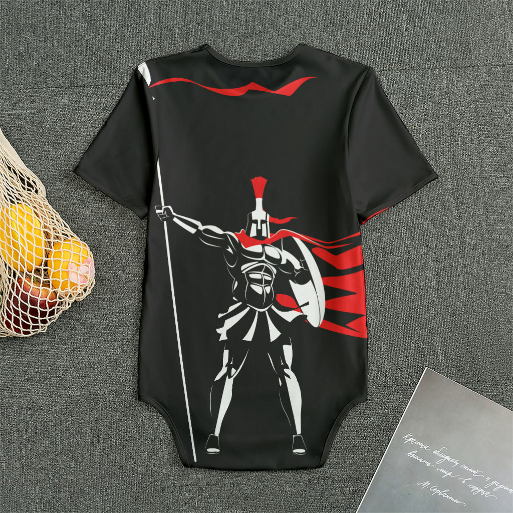 Spartan Warrior Print Men's Bodysuit