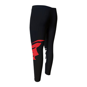 Spartan Warrior Print Men's Compression Pants