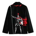Spartan Warrior Print Men's Cotton Blazer
