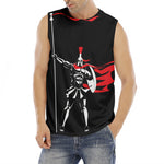 Spartan Warrior Print Men's Fitness Tank Top