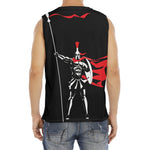 Spartan Warrior Print Men's Fitness Tank Top