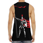 Spartan Warrior Print Men's Muscle Tank Top