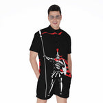 Spartan Warrior Print Men's Rompers