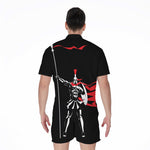 Spartan Warrior Print Men's Rompers