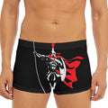 Spartan Warrior Print Men's Short Boxer Briefs