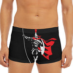 Spartan Warrior Print Men's Short Boxer Briefs