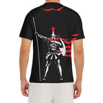Spartan Warrior Print Men's Short Sleeve Rash Guard
