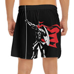 Spartan Warrior Print Men's Split Running Shorts