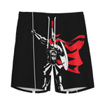 Spartan Warrior Print Men's Sports Shorts