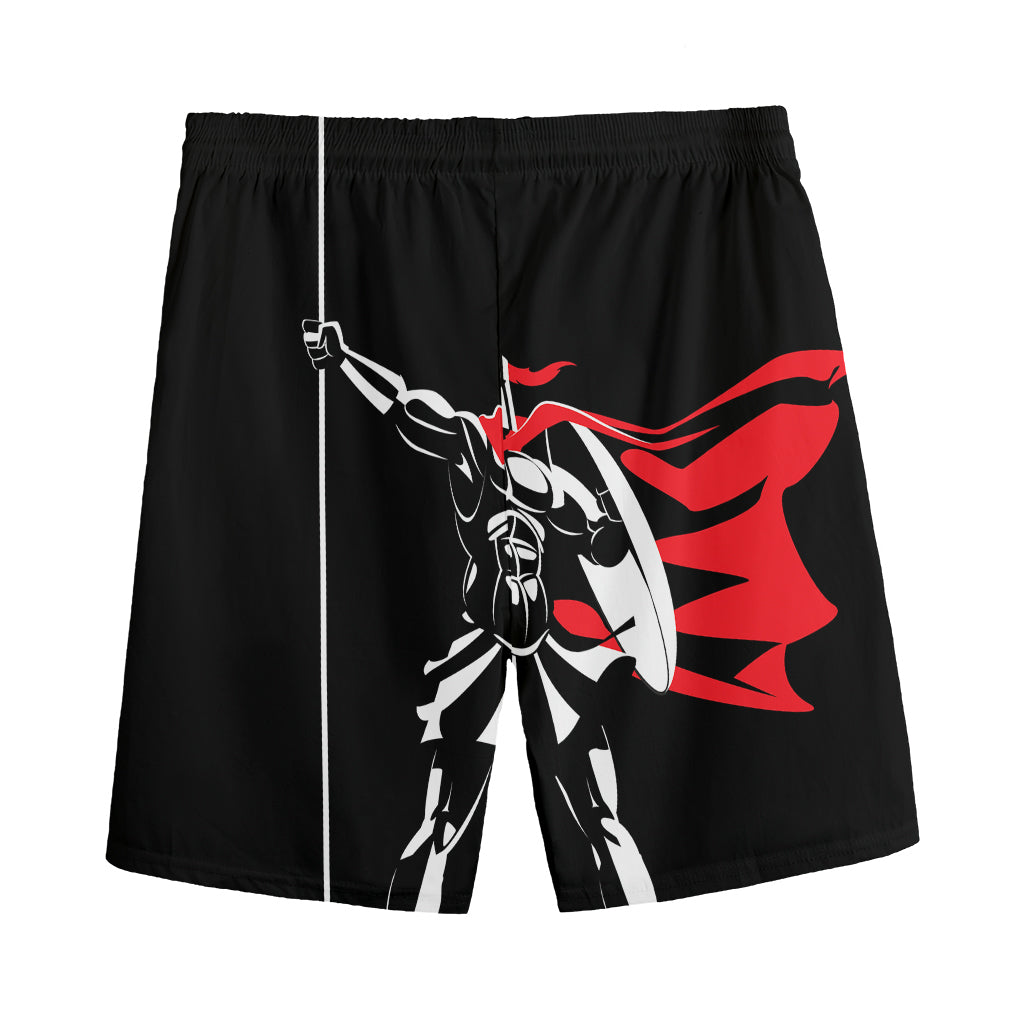 Spartan Warrior Print Men's Sports Shorts