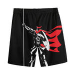Spartan Warrior Print Men's Sports Shorts