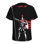 Spartan Warrior Print Men's Sports T-Shirt