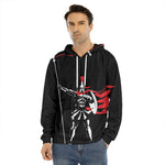 Spartan Warrior Print Men's Velvet Pullover Hoodie