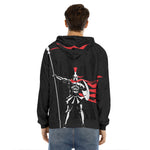 Spartan Warrior Print Men's Velvet Pullover Hoodie