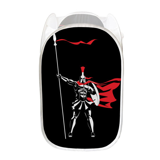 Spartan Warrior Print Mesh Laundry Hamper