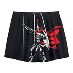 Spartan Warrior Print Mesh Shorts
