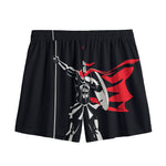 Spartan Warrior Print Mesh Shorts