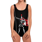 Spartan Warrior Print One Piece Swimsuit