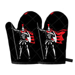 Spartan Warrior Print Oven Mitts