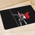 Spartan Warrior Print Polyester Doormat