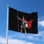 Spartan Warrior Print Polyester Flag