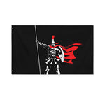Spartan Warrior Print Polyester Flag