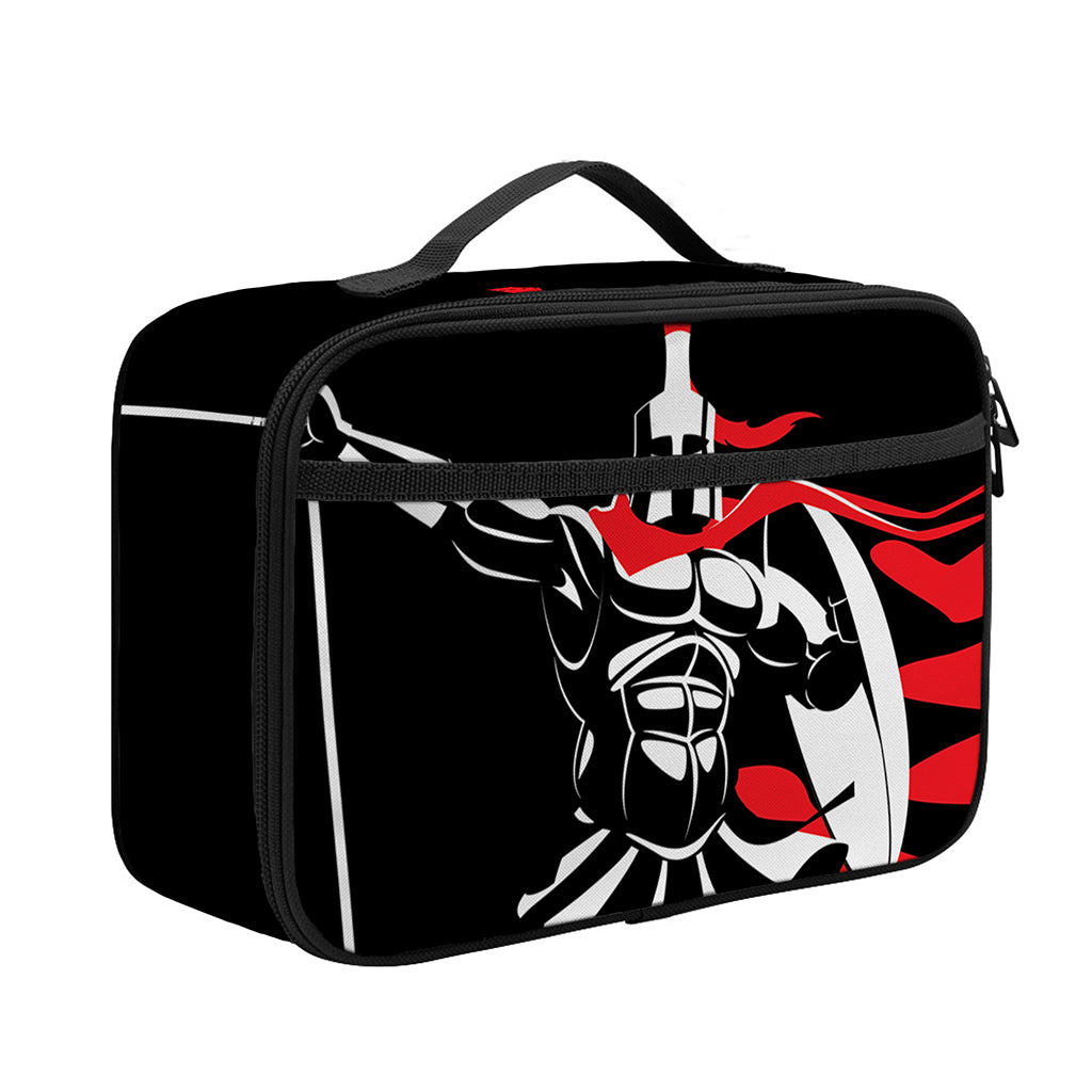 Spartan Warrior Print Portable Lunch Bag