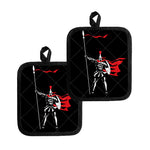 Spartan Warrior Print Pot Holders