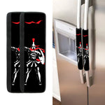 Spartan Warrior Print Refrigerator Handle Covers