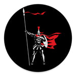 Spartan Warrior Print Round Floor Mat